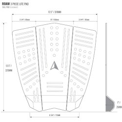 ROAM Footpad Deck Lite Traction Pad 3 tlg Teal