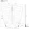 ROAM Footpad Deck Lite Traction Pad 2 tlg Sand