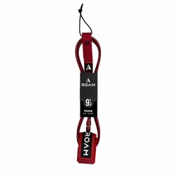 ROAM Surfboard Leash Premium 9.0 Knie Dunkelrot