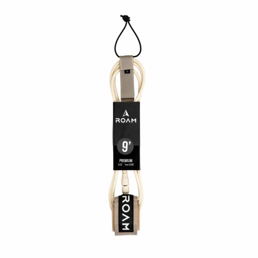ROAM Surfboard Leash Premium 9.0 Sand