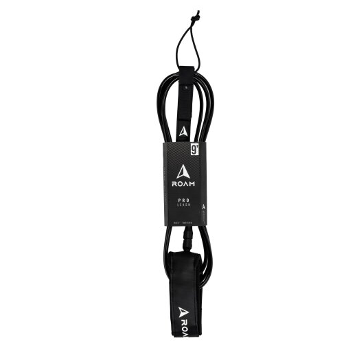 ROAM Surfboard Leash PRO 9.0 Knie Schwarz