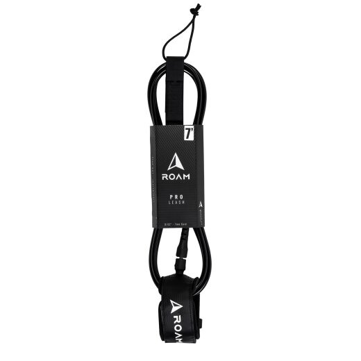 ROAM Surfboard Leash PRO 7.0 Schwarz