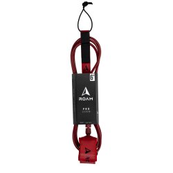 ROAM Surfboard Leash PRO 6.0 Dunkelrot