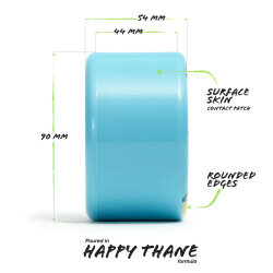 Orangatang Bees Knees Wheels (4er Set) 90mm/77a Blue