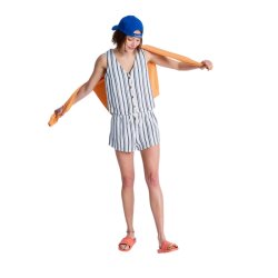 Roxy Sunbaked Spirit Top White Asparagus Verty Stripes