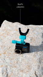 A3D Mouthmount Actioncam Halterung Mundhalterung Blue