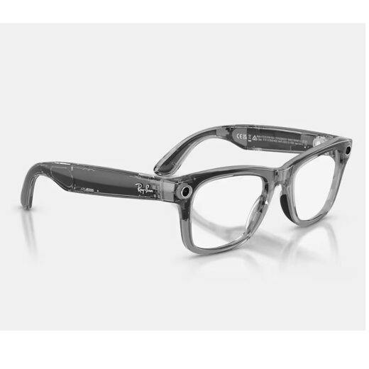 Ray-Ban Meta Wayfarer-Gen 2 Shiny Transparent Grey Transitions Sapphire
