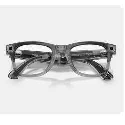Ray-Ban Meta Wayfarer-Gen 2 Shiny Transparent Grey Transitions Sapphire