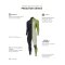 Prolomit PREDATOR STEAMER V-ZIP BZ 5/4 GBS Wetsuit Black/ Blue