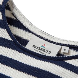 Passenger Clothing Panorama Striped LS T-Shirt Deep Navy
