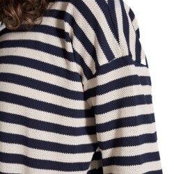 Passenger Clothing Panorama Striped LS T-Shirt Deep Navy