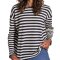 Passenger Clothing Panorama Striped LS T-Shirt Deep Navy