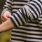 Passenger Clothing Panorama Striped LS T-Shirt Deep Navy