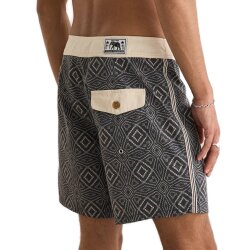 Rhythm Livin Boardshorts Mosaic Heritage Trunk Black