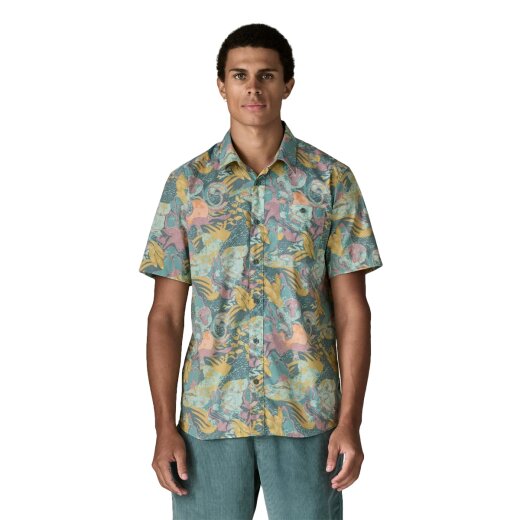 Patagonia M´s Go To Shirt Moon Tripper Blue Sage