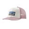 Patagonia P-6 Logo Trucker Hat White w/Quiet Violet