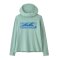 Patagonia Kids Capilene Silkweight Hoody Boardshort Logo Thin Ice