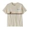 Patagonia Kids Graphic  Shirt Swelldrifter Stripe Undyed Natural