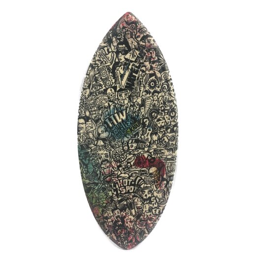 HW-Shapes Art Series Waveskim Urban Spray Foam Skimboard