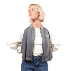 Oxbow Warpedflo Zipped Sweatshirt Jacket Pewter