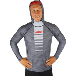 Axis Hooded UV Rash Top LS Lycra Smoke