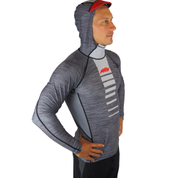 Axis Hooded UV Rash Top LS Lycra Smoke