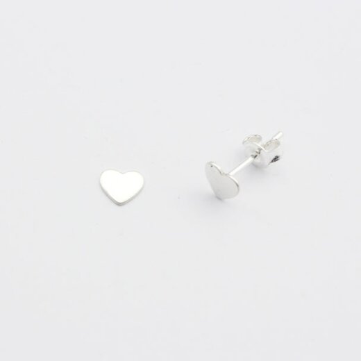 Jewelberry Stecker Tiny Heart Silber