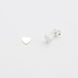 Jewelberry Stecker Tiny Heart Silber