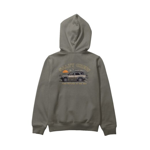 Salty Crew Get Ready Boys Fleece Hoodie Dusty Olive