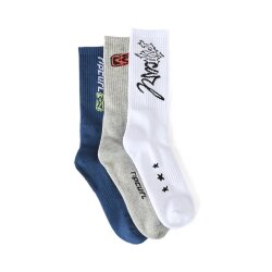 Rip Curl Retro Crew Sock 3 Pack Grey Heather