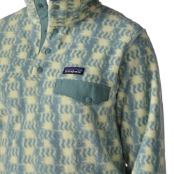 Patagonia Ws Lightweight Synchilla Snap-T Fleece Pullover Sun Quuilt Blue Sage