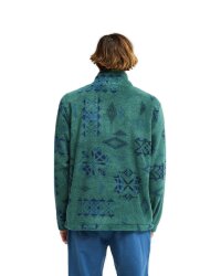 Billabong Boundary Mock Neck Fleece Pullover Green