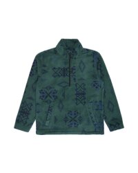 Billabong Boundary Mock Neck Fleece Pullover Green