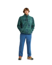 Billabong Boundary Mock Neck Fleece Pullover Green