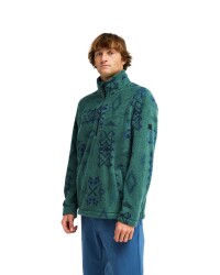 Billabong Boundary Mock Neck Fleece Pullover Green