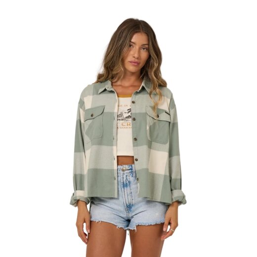 Salty Crew Nomad Flannel Hemd Slate Grey