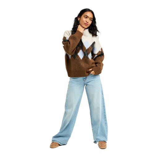 Roxy Lets Get High Pullover Chestnut