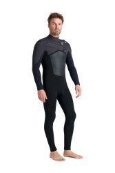 C-Skins NuWave ReWired 5/4 Frontzip Neoprenanzug Black Lime