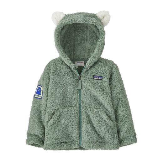 Patagonia Baby Furry Friends Hoody Curious Seal Patch Cover Green