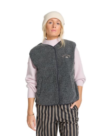 Billabong Be Happy Sherpa Vest Weste Black