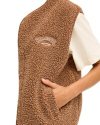 Billabong Be Happy Sherpa Vest Weste Brownstone