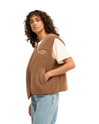 Billabong Be Happy Sherpa Vest Weste Brownstone
