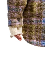 Roxy Over And Above Fleece Hemdjacke Oil Green Tartan Plaid