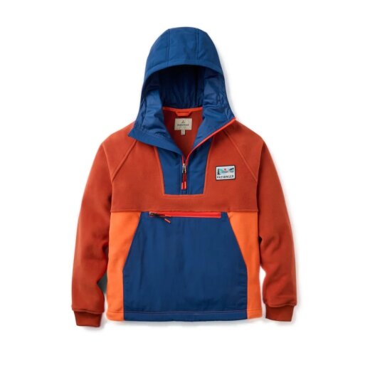 Passenger Clothing Alexander Hooded Polartec Fleece Dark Rust