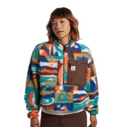 Passenger Clothing Ravi Sherpa Fleece Pullover Lost on Purpose Pacific Green