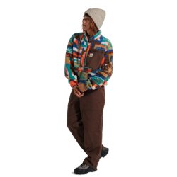 Passenger Clothing Ravi Sherpa Fleece Pullover Lost on Purpose Pacific Green