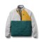 Passenger Clothing Offgrid 1/2 Zip Sherpa Fleece Pullover Grey Marl/ Deep Ocean