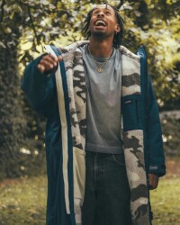 DRYROBE Advance Long Sleeve Blue Sand Camo S