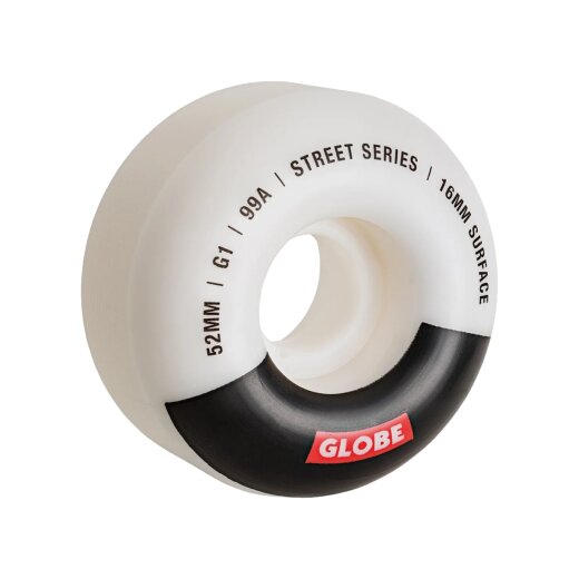Globe Urethane Wheels White Black Bar 52mm