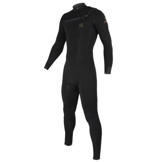 Soöruz Fighter Chestzip 5/4 Neoprenanzug Organic Oysterprene Black